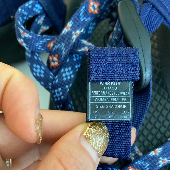 SOLD Chaco ZX2 Classic Outdoor Sandals Wink Blue - Picture 7 of 8